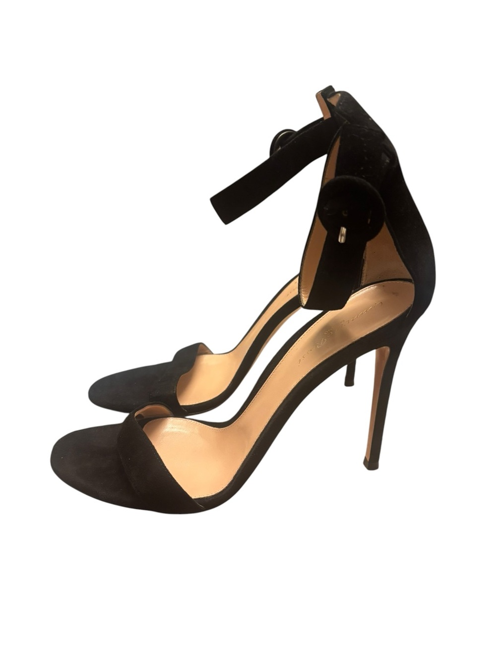 Gianvito Rossi Portofino Black Suede Sandals - Picture 3 of 11